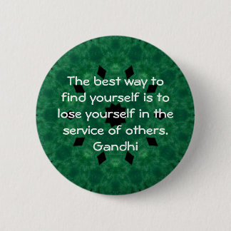 Gandhi inspirationsoffert om självhjälp knapp