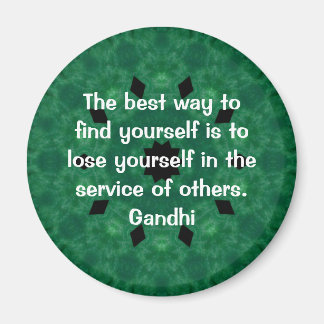 Gandhi inspirationsoffert om självhjälp magnet