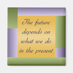 Gandhi inspirera citationsteckenmagnet magnet