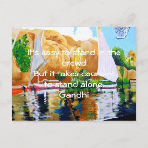 Gandhi inspirera citationsteckenQuotation om Vykort