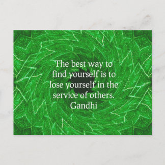Gandhi Inspirerande Citat Om Självhjälp Vykort