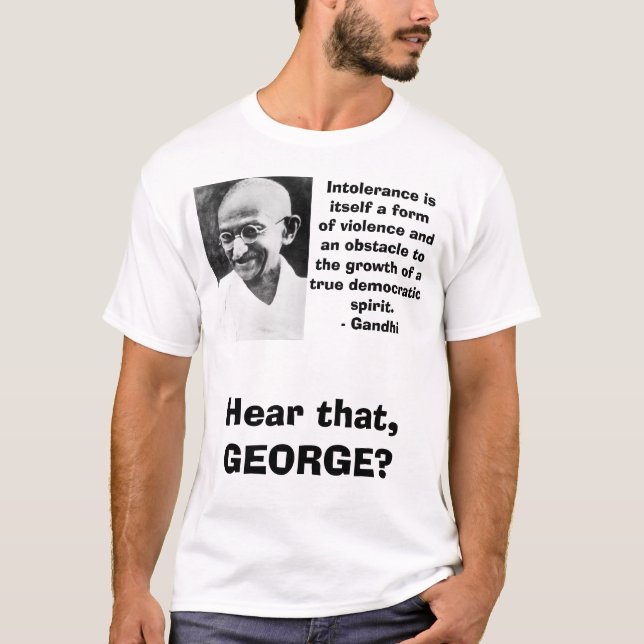 Gandhi intolerans isitself ett formofvåld… tröja (Framsida)
