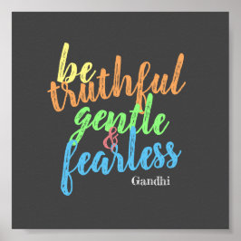 Gandhi kan vara rädd för att citera färglös poster