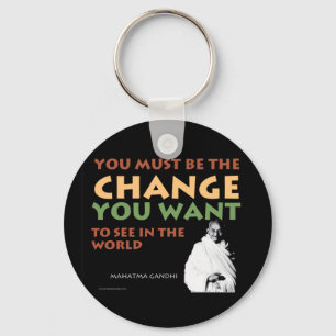Gandhi Keychain Nyckelring