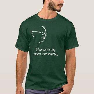 Gandhi - mörka skjortor för fred) t shirt