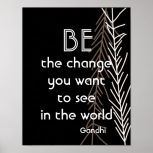 Gandhi-offertmotivet poster vara förändringen