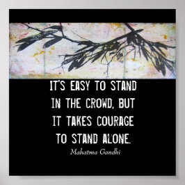 Gandhi om modet att citera naturkonst poster