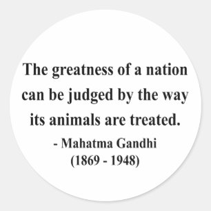 Gandhi Quote 2a Runt Klistermärke