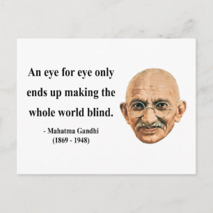 Gandhi Quote 3b Vykort