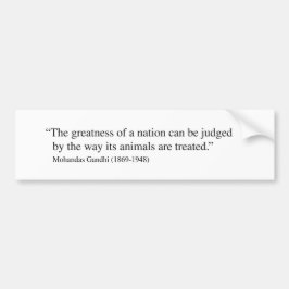 Gandhi Quote Bumper Sticker Bildekal