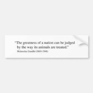 Gandhi Quote Bumper Sticker Bildekal