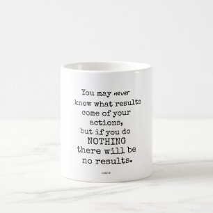 Gandhi Quote Kaffemugg