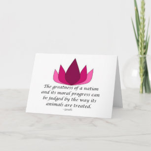 Gandhi Quote Kort