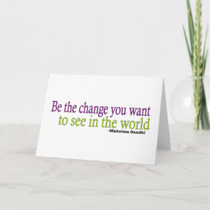 Gandhi Quote Kort
