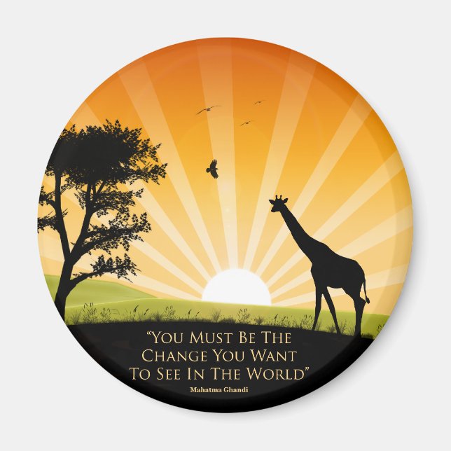 Gandhi Quote Magnet (Framsidan)