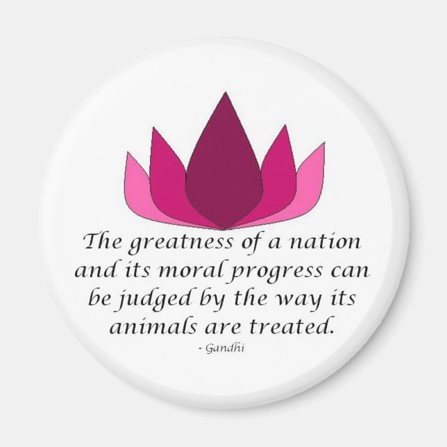Gandhi Quote Magnet (Framsidan)