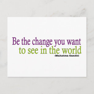 Gandhi Quote Vykort