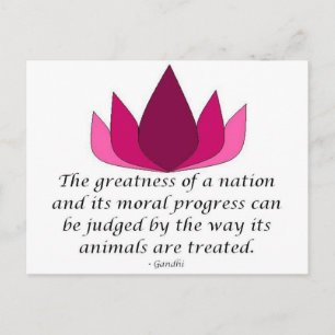 Gandhi Quote Vykort