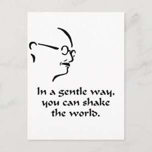 Gandhi Shake World Vykort