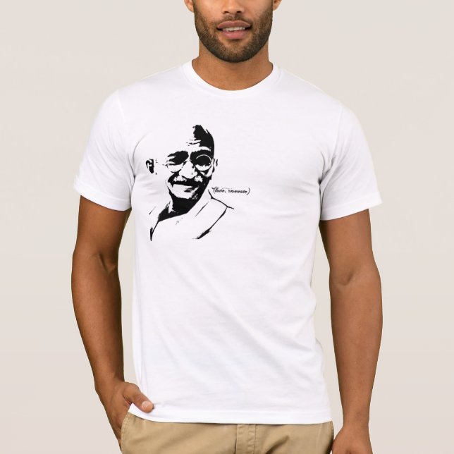 Gandhi skjorta t-shirt (Framsida)