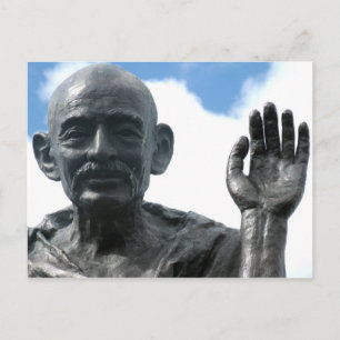 Gandhi-staty Postkort - Citat om styrka Vykort