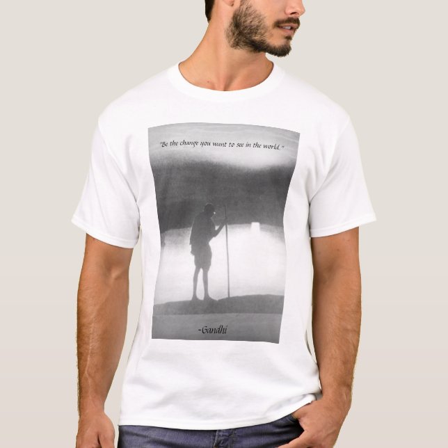 Gandhi Tee Shirt (Framsida)