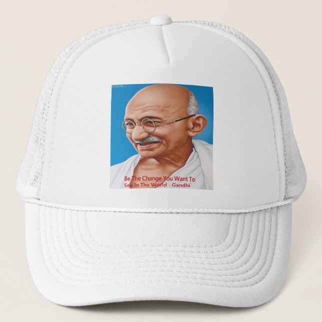 Gandhi & Var Förändringen Citat Keps (Framsida)