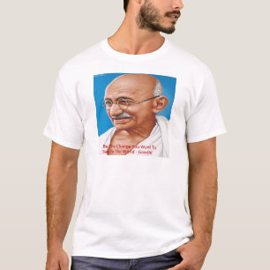 Gandhi & Var Förändringen Citat T Shirt