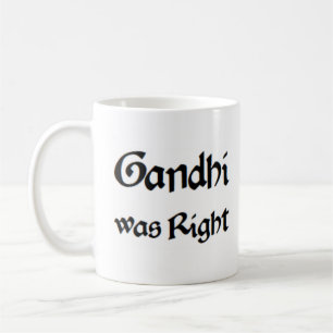 Gandhi var höger kaffemugg