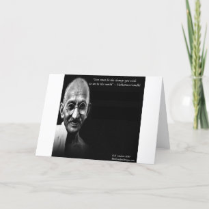 Gandhi Var Själv Förändringen Visdoms Citat Kort