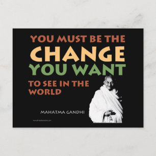 Gandhi-vykort Vykort
