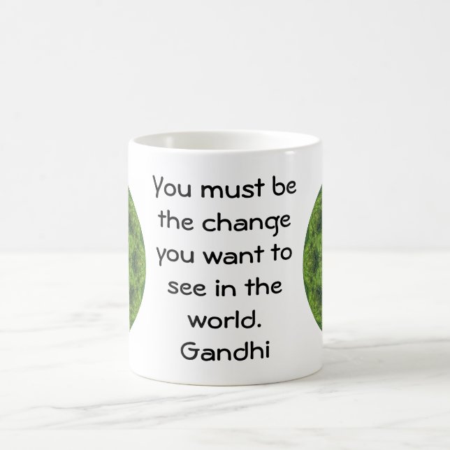 Gandhi Wisdom Quoting Say Kaffemugg (Center)