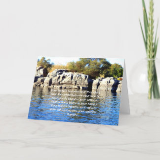 Gandhi Wisdom säger citat om Destiny Kort