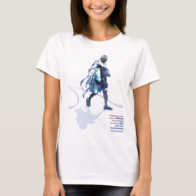 Gandhis lycka (1) tee shirt (Framsida)