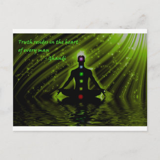 Gandhis visdom vykort