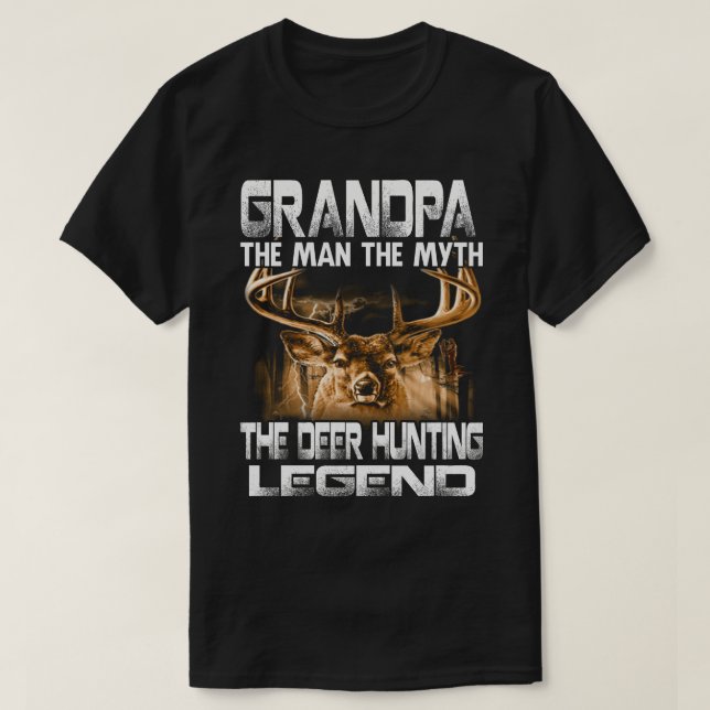GANDPA Mannen, myten Hjorten jaktförklaring T Shirt (Design framsida)