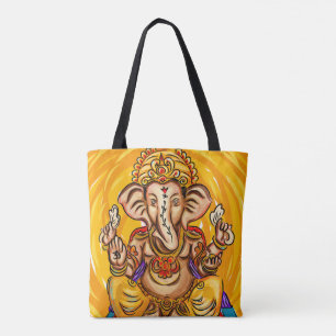 Ganesh all över utskrivaven toto tygkasse