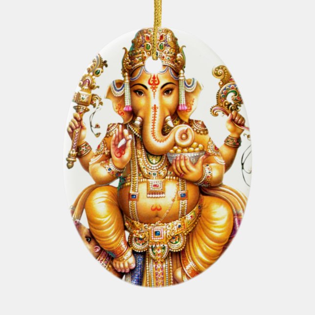 GANESH-AURA JULGRANSPRYDNAD KERAMIK (Framsidan)