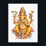 GANESH-AURA VYKORT<br><div class="desc">GANESH-AURA Ga·, nesh /g əˈnāSH/enhövdad gudom,  son av Shiva och Parvati. Tillbett som borttagningsmedlet av hinder och beskyddare av att lära,  är han vanligt visat kulört rött,  med en potbelly och en bruten beta som rider en råtta</div>