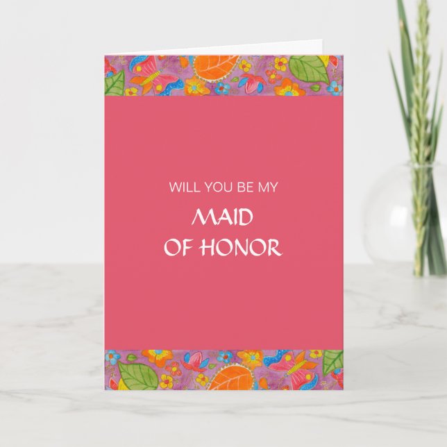 Ganesh be mitt Maid of honor-kort Inbjudan (Framsida)