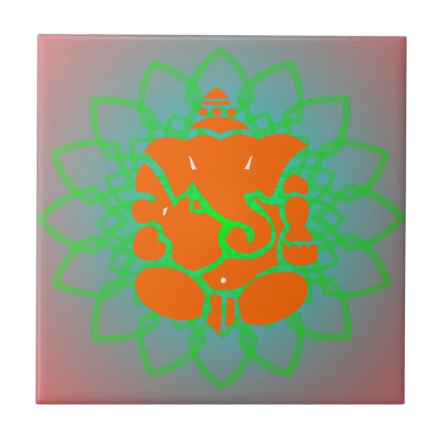Ganesh belägger med tegel kakelplatta (Framsidan)