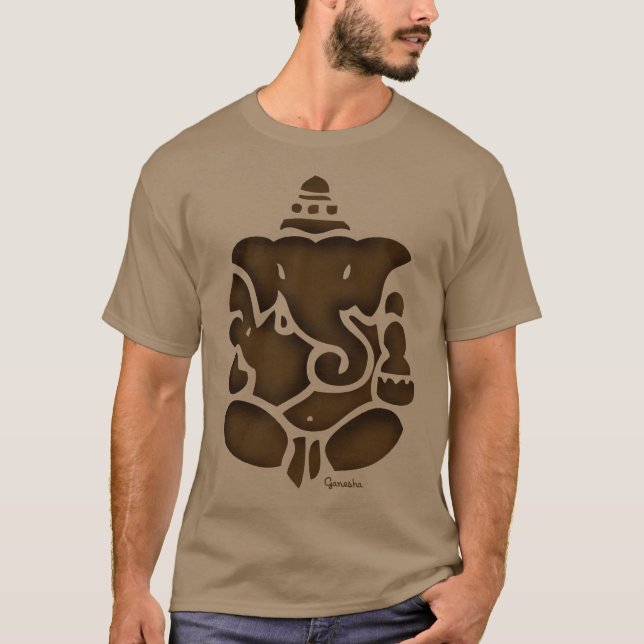 Ganesh brunt tee shirt (Framsida)