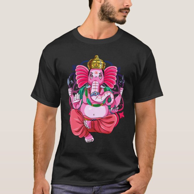 Ganesh Chaturthi Day Ganpati Gudom T Shirt (Framsida)