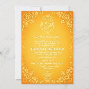 Ganesh Chaturthi Puja Inbjudningar