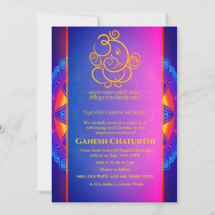 Ganesh Chaturthi Puja Inbjudningar