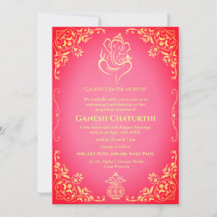 Ganesh Chaturthi Puja Inbjudningar