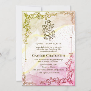 Ganesh Chaturthi Puja Inbjudningar
