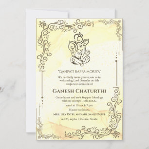 Ganesh Chaturthi Puja Inbjudningar