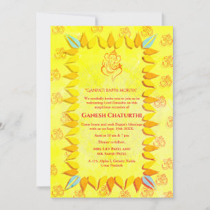 Ganesh Chaturthi Puja Inbjudningar