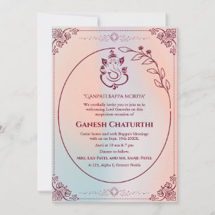 Ganesh Chaturthi Puja Inbjudningar